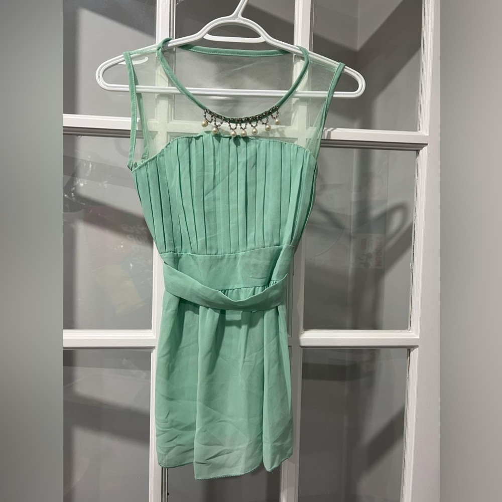 Mint green colour top